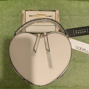 Heart Shaped Vegan Crossbody Handbag with Wallet